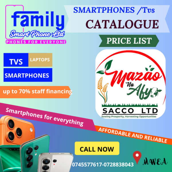 MAZAO NA AFYA CUSTOM PRICES- FAMILY SMARTPHONES LTD